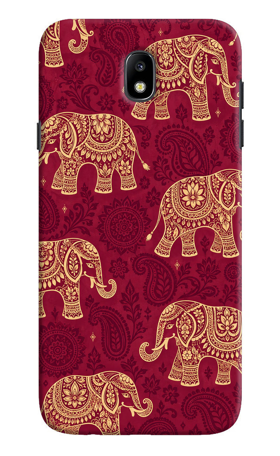 Maroon Elephant Samsung J7 Pro Back Cover, Hard case