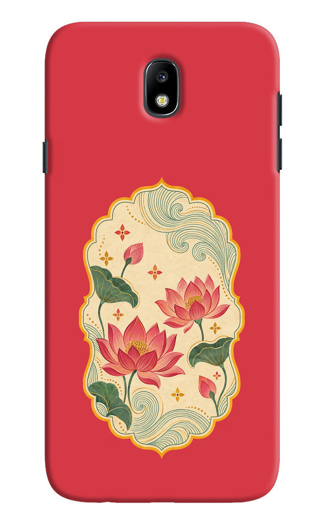 Pink Lotus Samsung J7 Pro Hard Case Back Cover by Casekaro