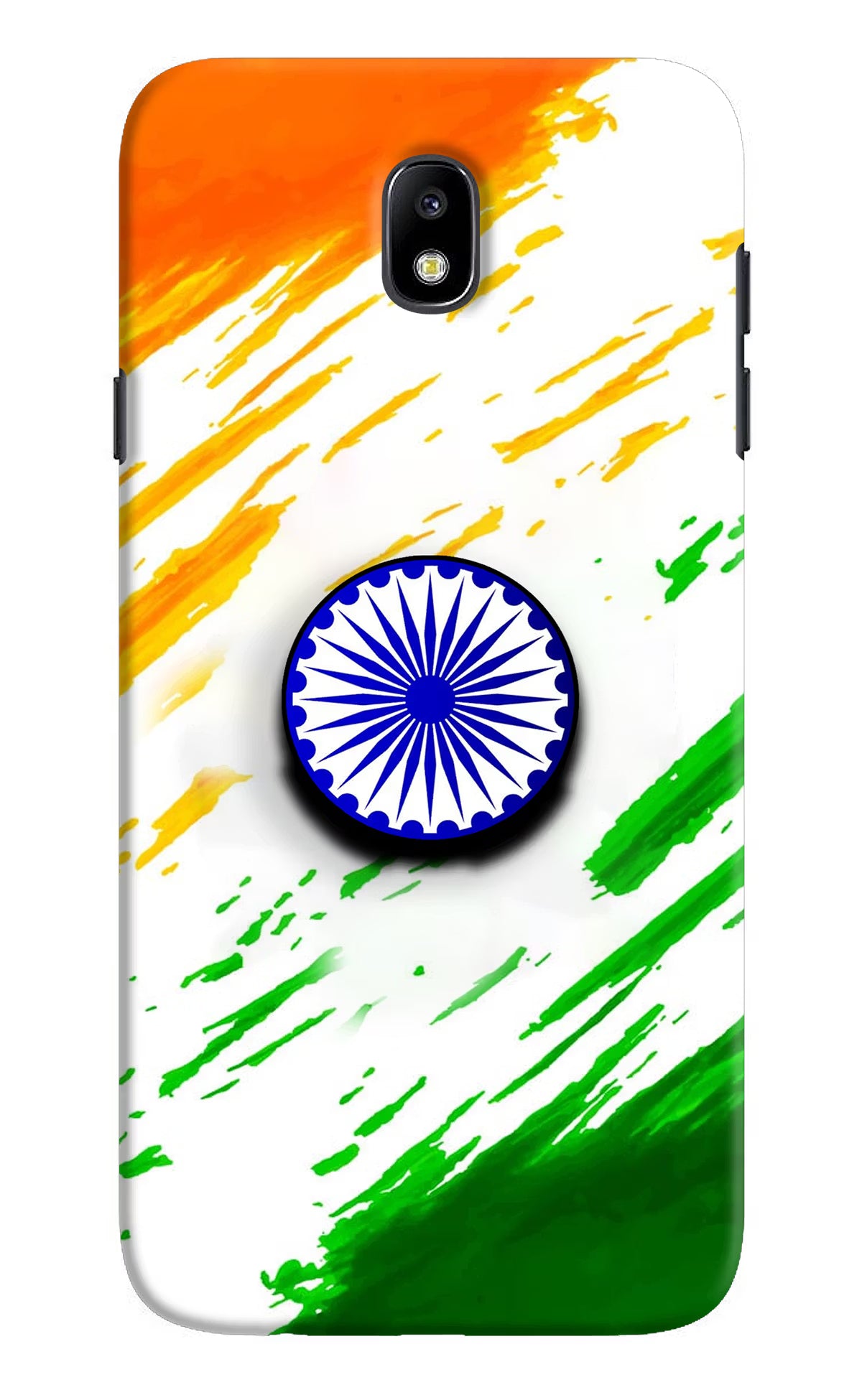 Indian Flag Ashoka Chakra Samsung J7 Pro Pop Case by Casekaro