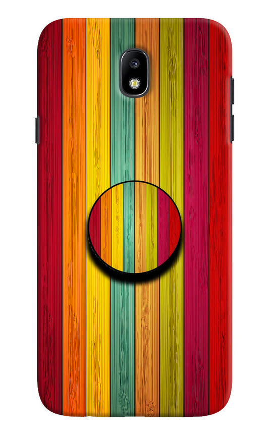 Multicolor Wooden Samsung J7 Pro Pop Case by Casekaro