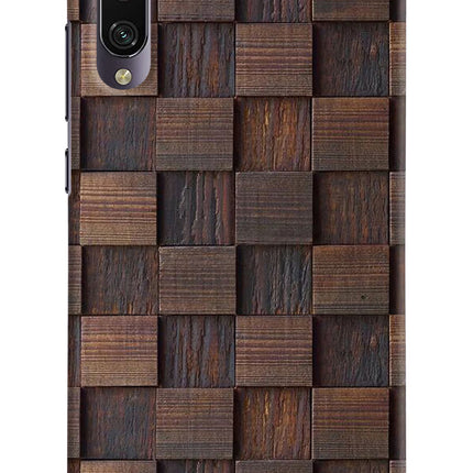 Wooden Cube Design Mi A3 Hard Case Back Cover by Casekaro