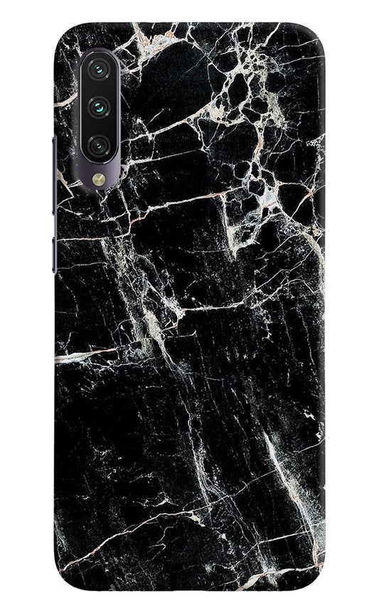 Black Marble Texture Mi A3 Hard Case Back Cover by Casekaro
