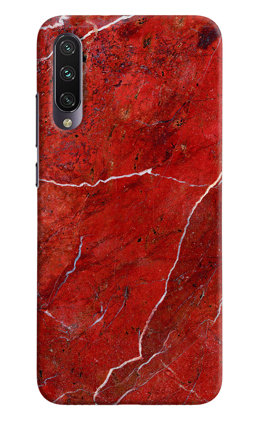 Red Marble Design Mi A3 Back Cover, Hard case