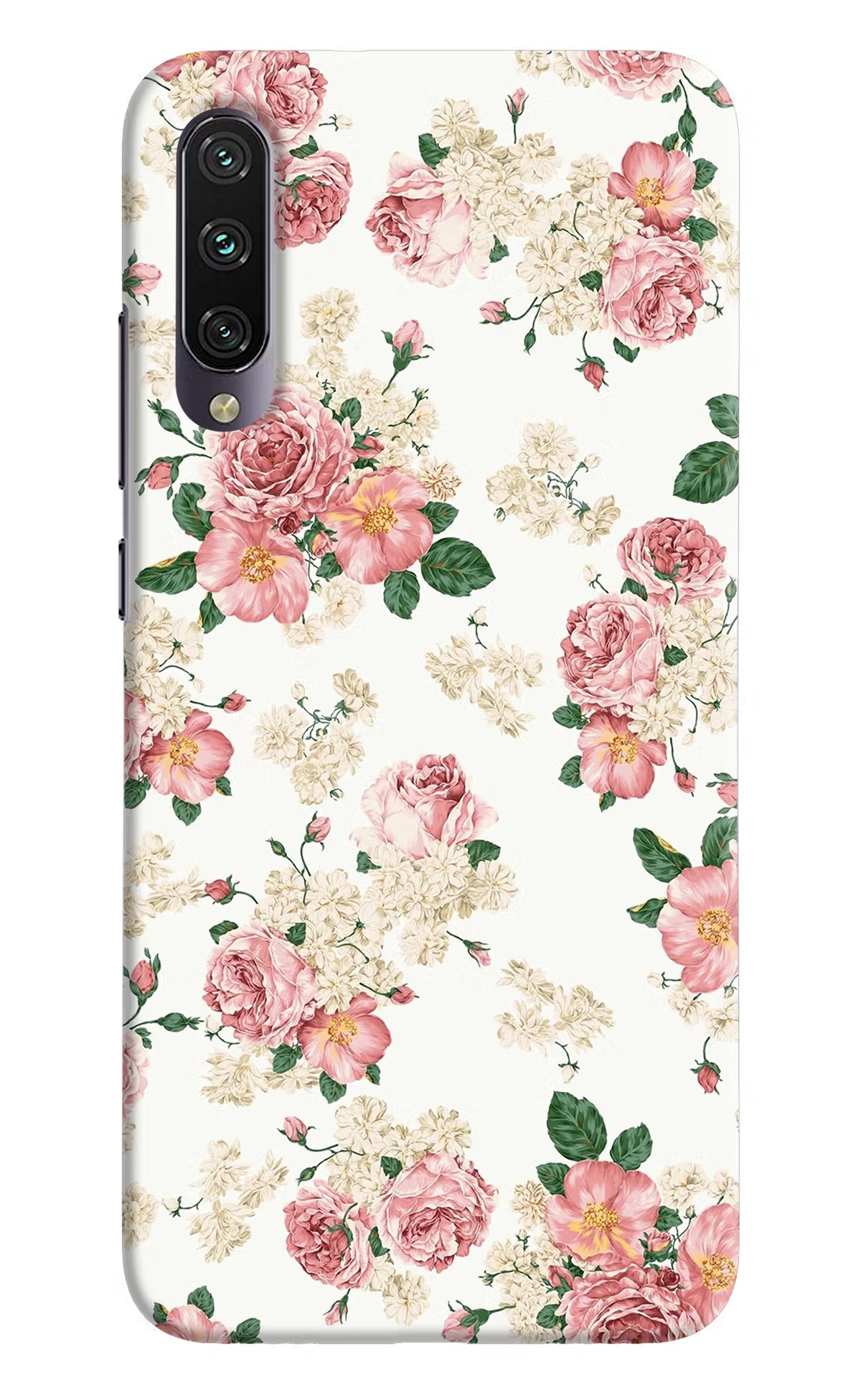 Flowers Mi A3 Hard Case Back Cover by Casekaro