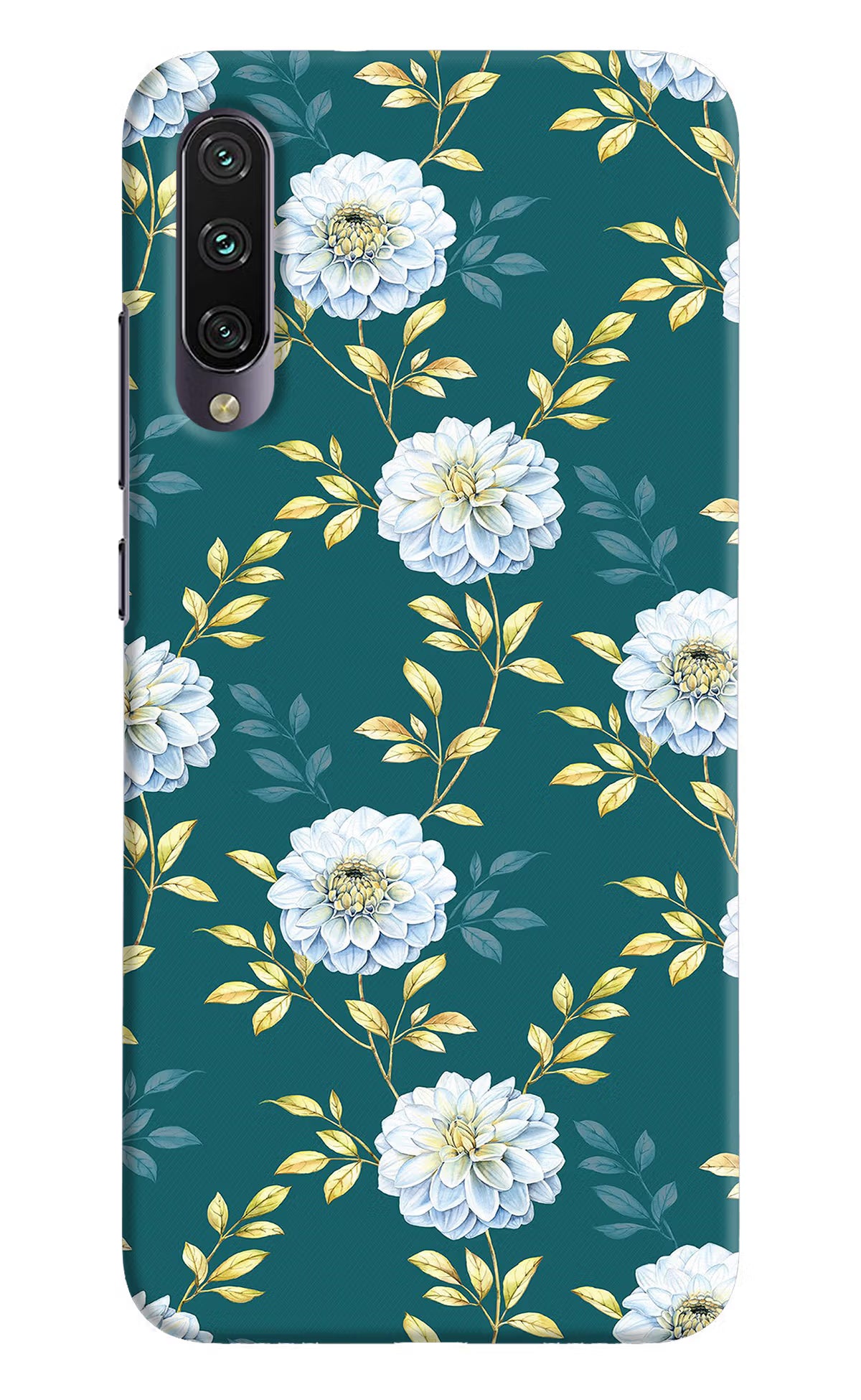Flowers Mi A3 Hard Case Back Cover by Casekaro
