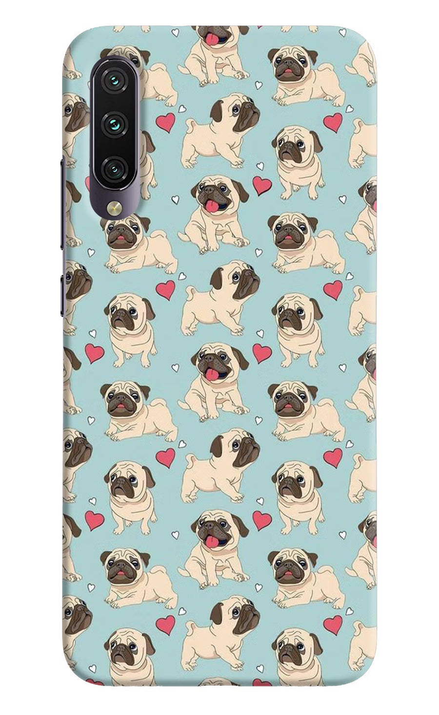Pug Dog Mi A3 Back Cover, Hard case