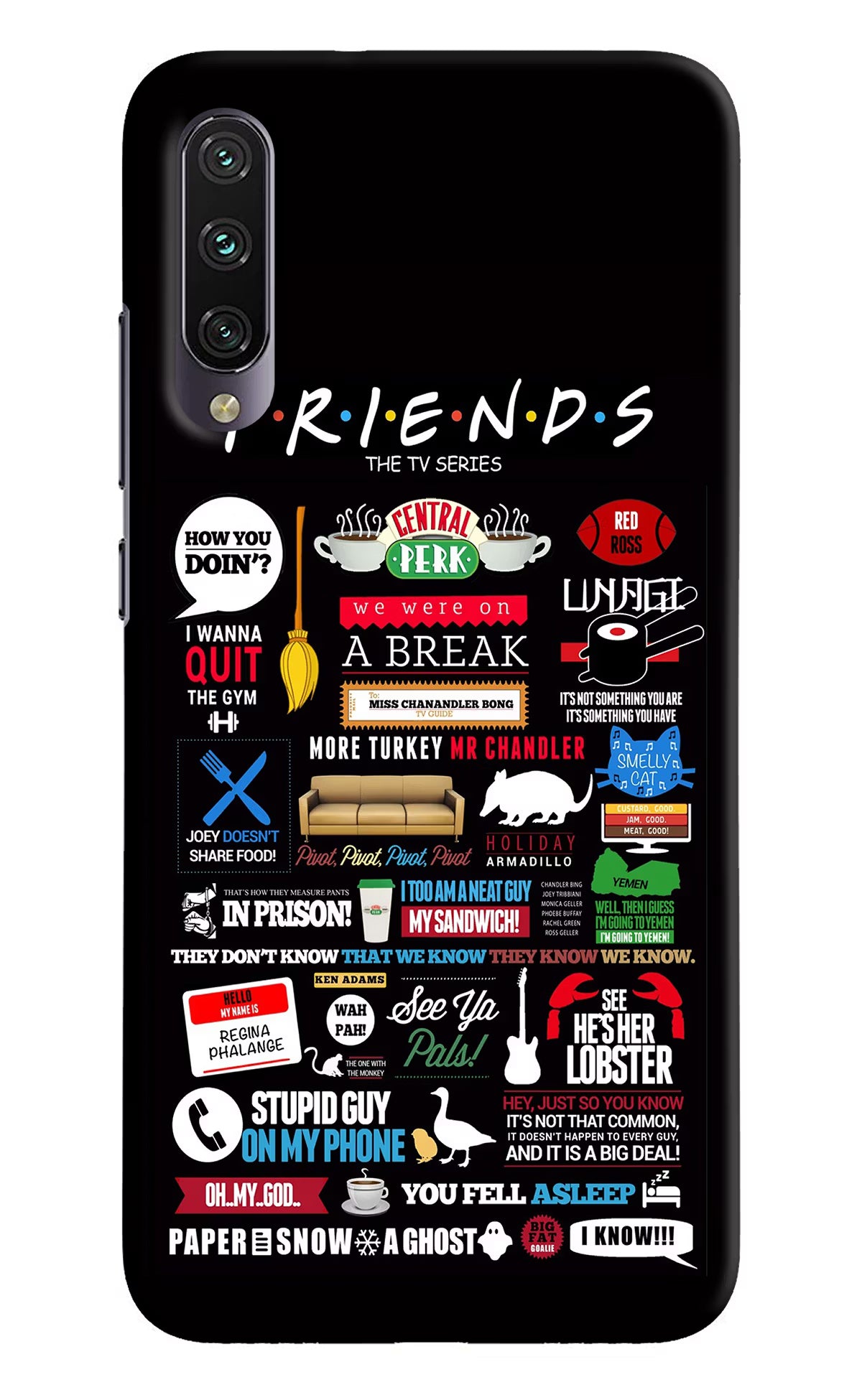FRIENDS Mi A3 Hard Case Back Cover by Casekaro
