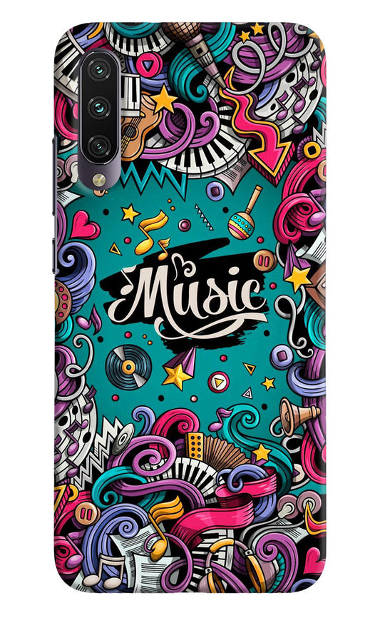 Music Graffiti Mi A3 Hard Case Back Cover by Casekaro
