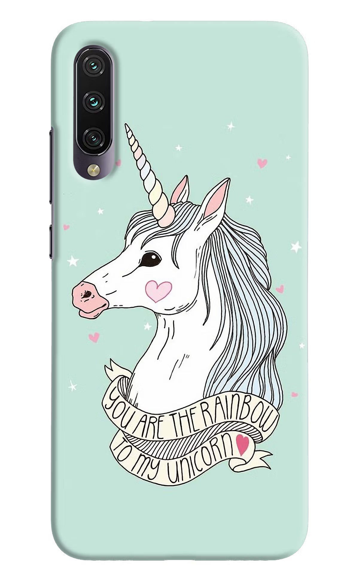 Unicorn Wallpaper Mi A3 Hard Case Back Cover by Casekaro