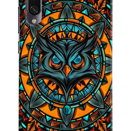 Angry Owl Art Mi A3 Hard Case Back Cover by Casekaro