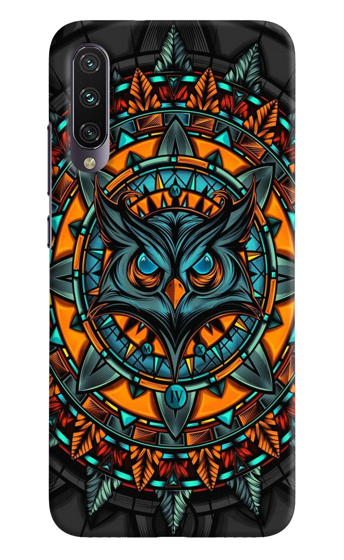 Angry Owl Art Mi A3 Hard Case Back Cover by Casekaro