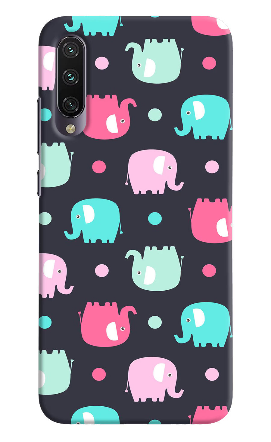Elephants Mi A3 Back Cover, Hard case
