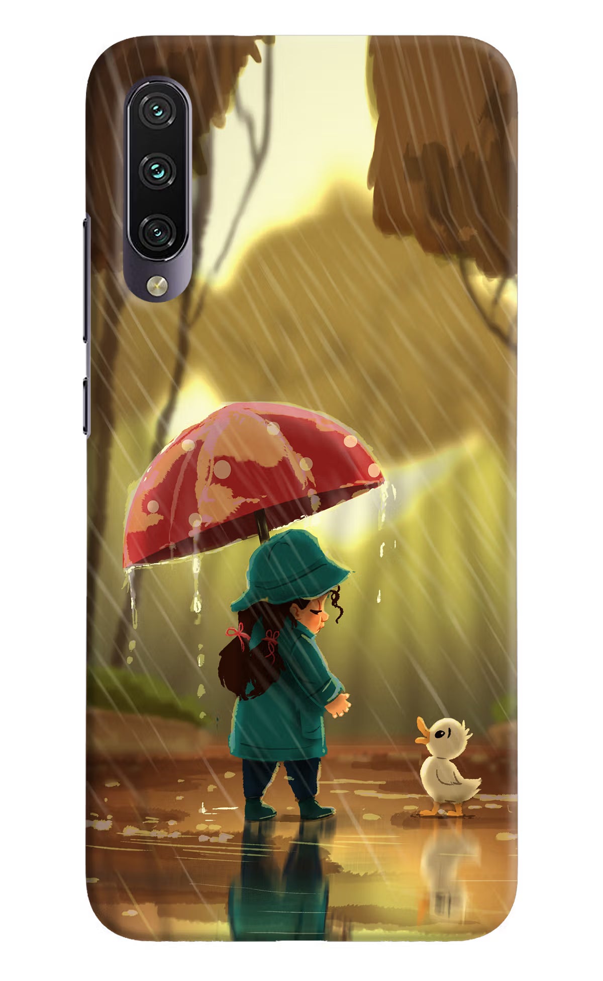 Rainy Day Mi A3 Hard Case Back Cover by Casekaro
