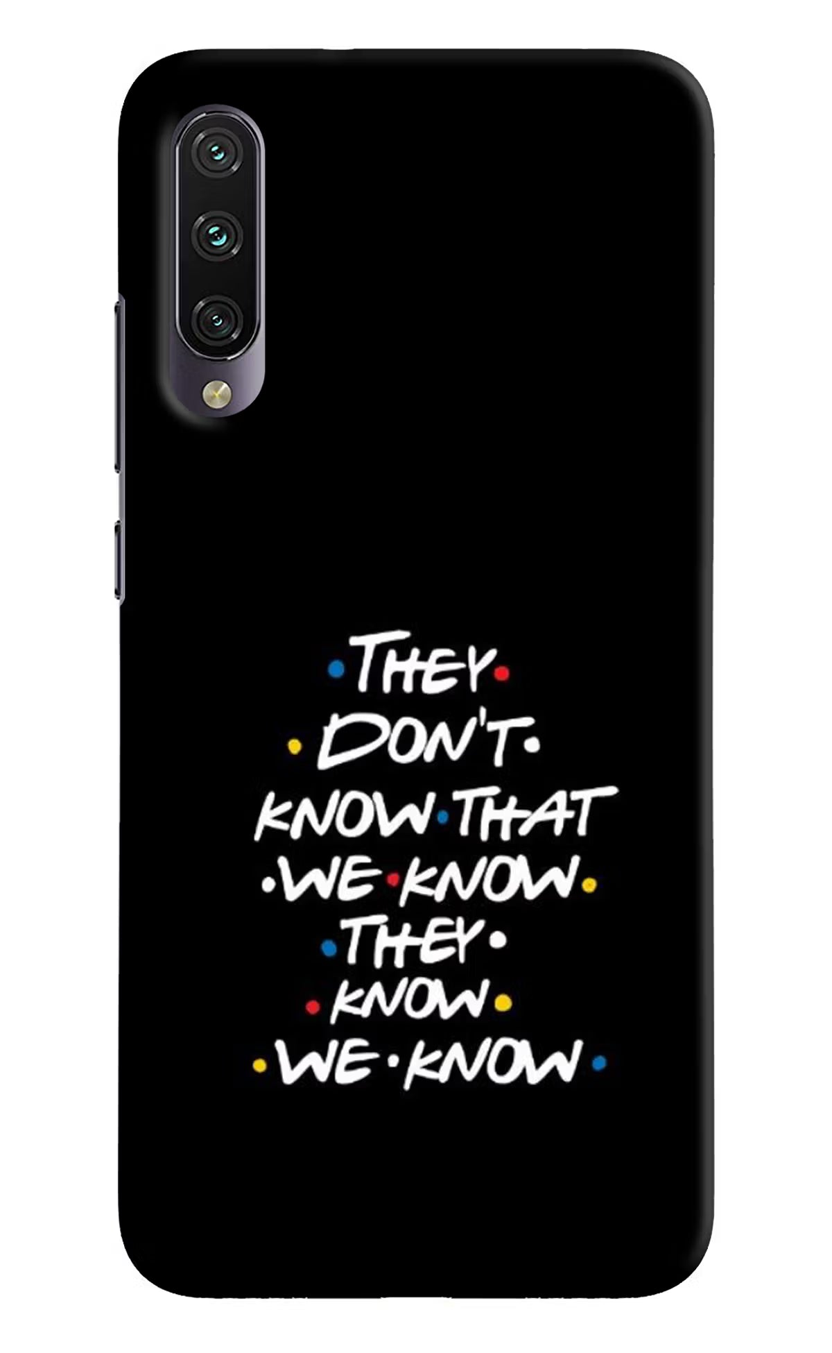 FRIENDS Dialogue Mi A3 Hard Case Back Cover by Casekaro