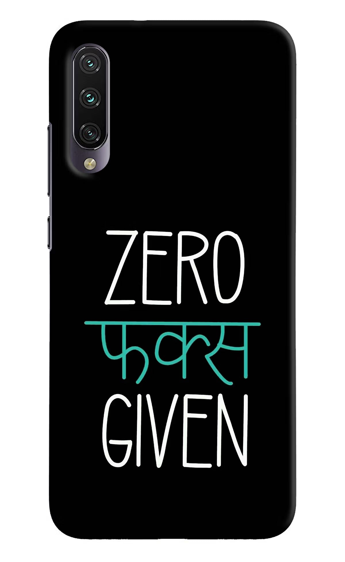 Zero Fucks Given Mi A3 Hard Case Back Cover by Casekaro
