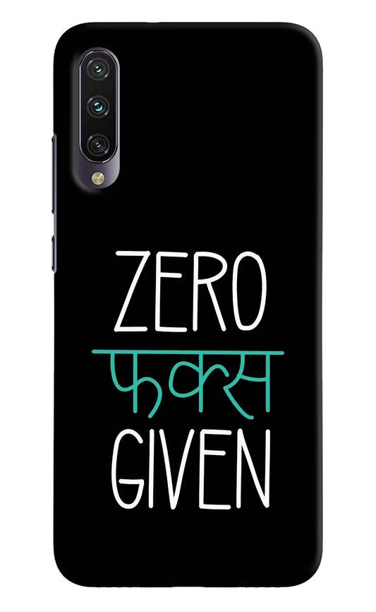 Zero Fucks Given Mi A3 Hard Case Back Cover by Casekaro