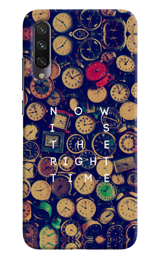 Now is the Right Time Quote Mi A3 Hard Case Back Cover by Casekaro