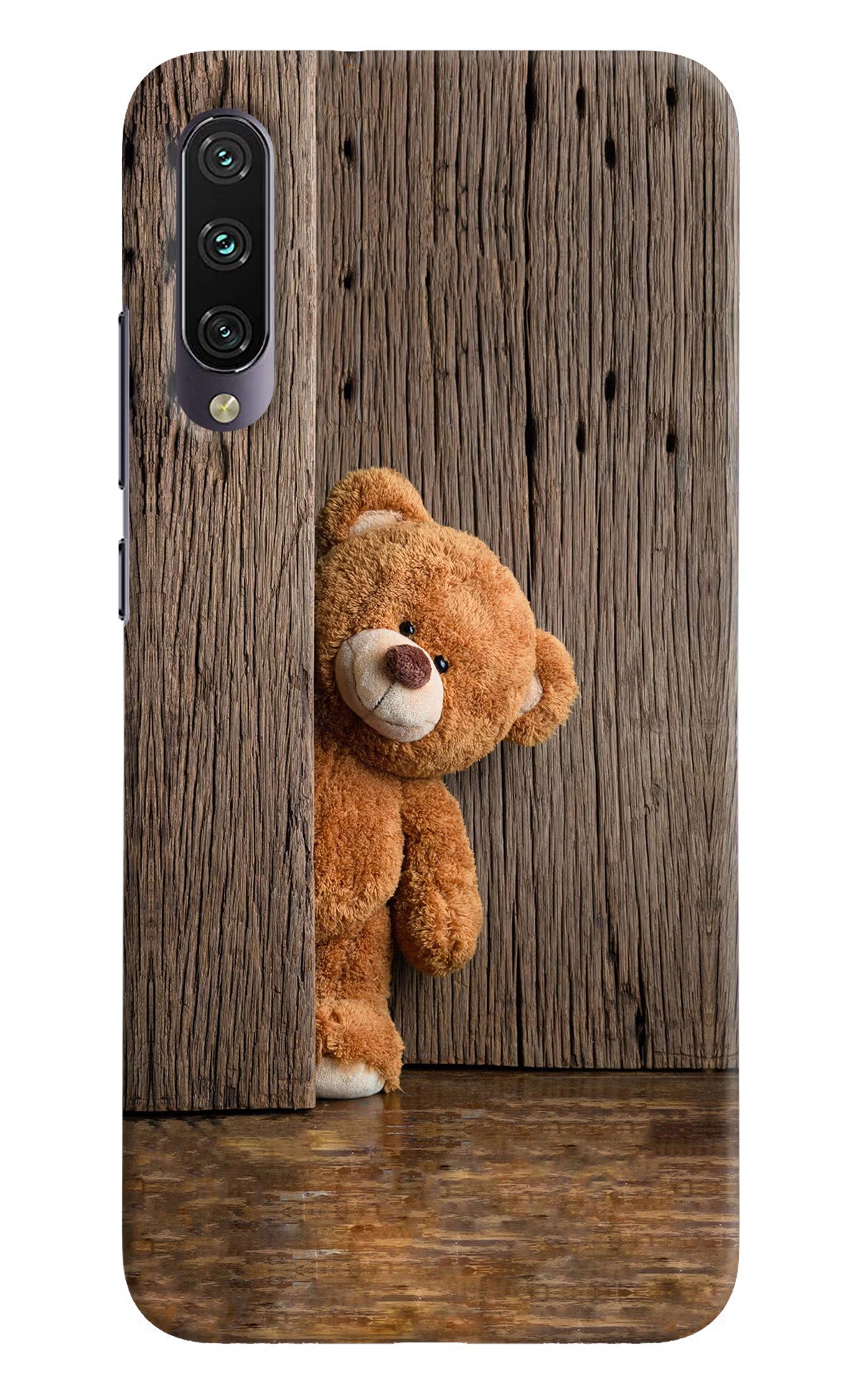 Teddy Wooden Mi A3 Hard Case Back Cover by Casekaro