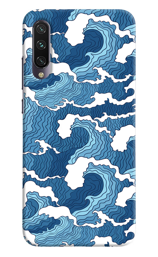 Blue Waves Mi A3 Hard Case Back Cover by Casekaro