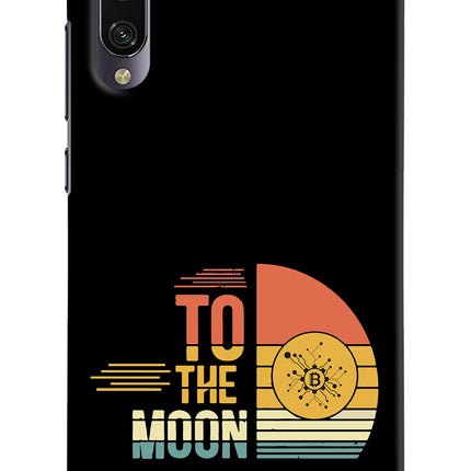 To the Moon Mi A3 Hard Case Back Cover by Casekaro