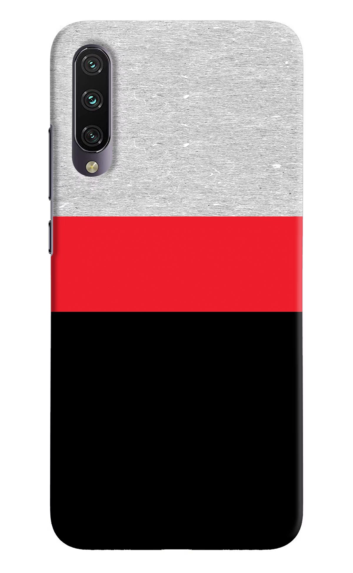 Tri Color Pattern Mi A3 Hard Case Back Cover by Casekaro