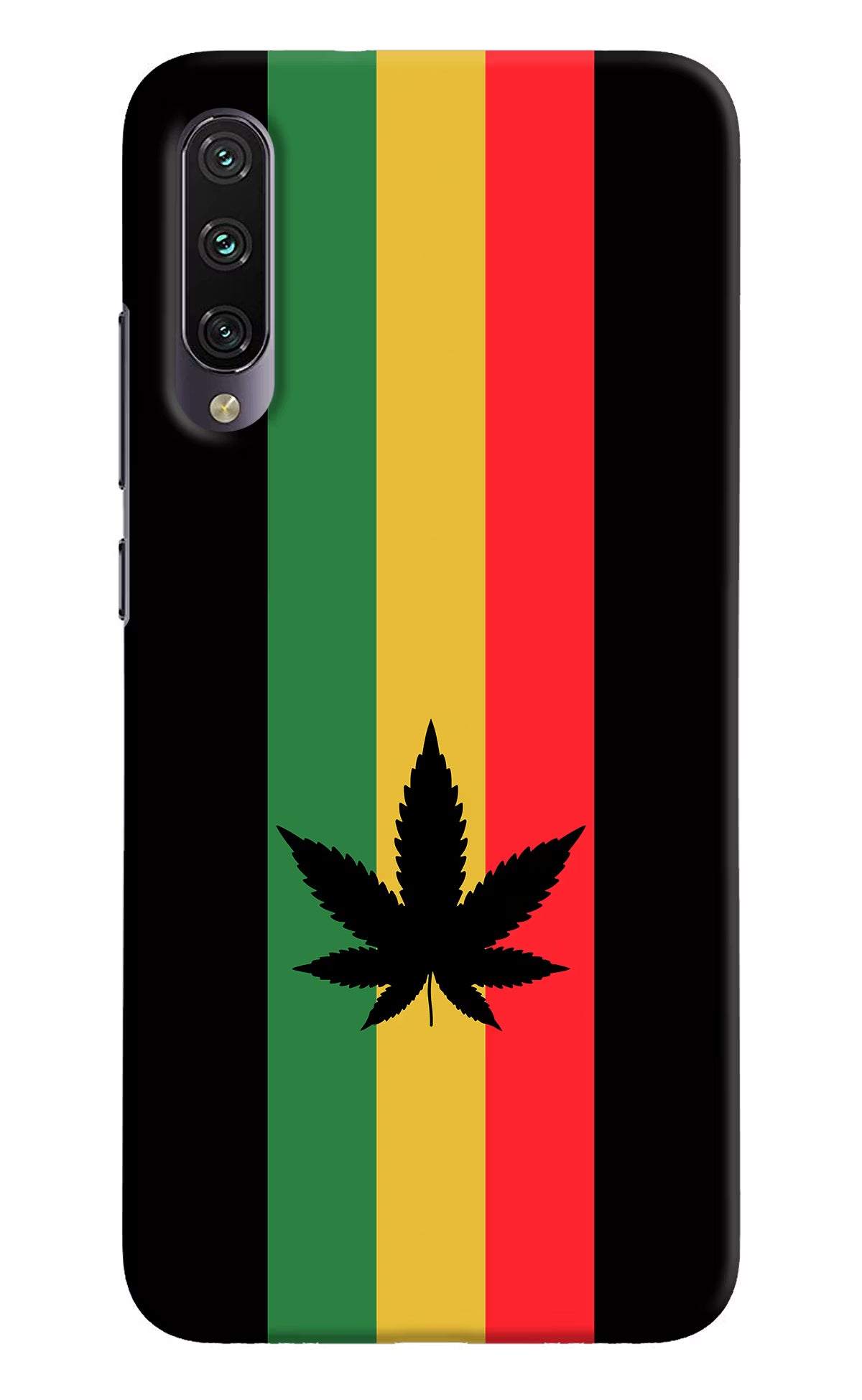 Weed Flag Mi A3 Hard Case Back Cover by Casekaro