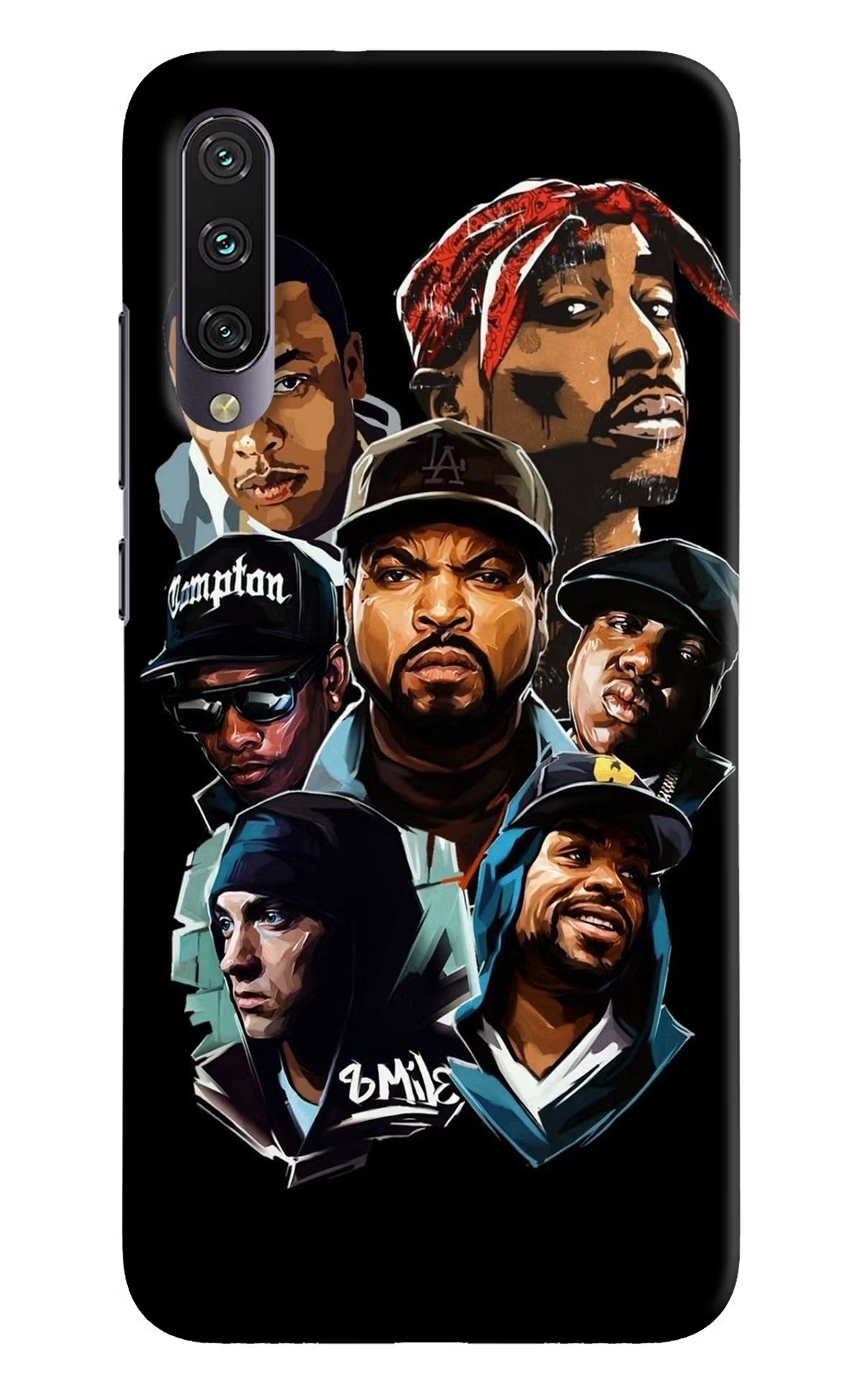 Rappers Mi A3 Hard Case Back Cover by Casekaro