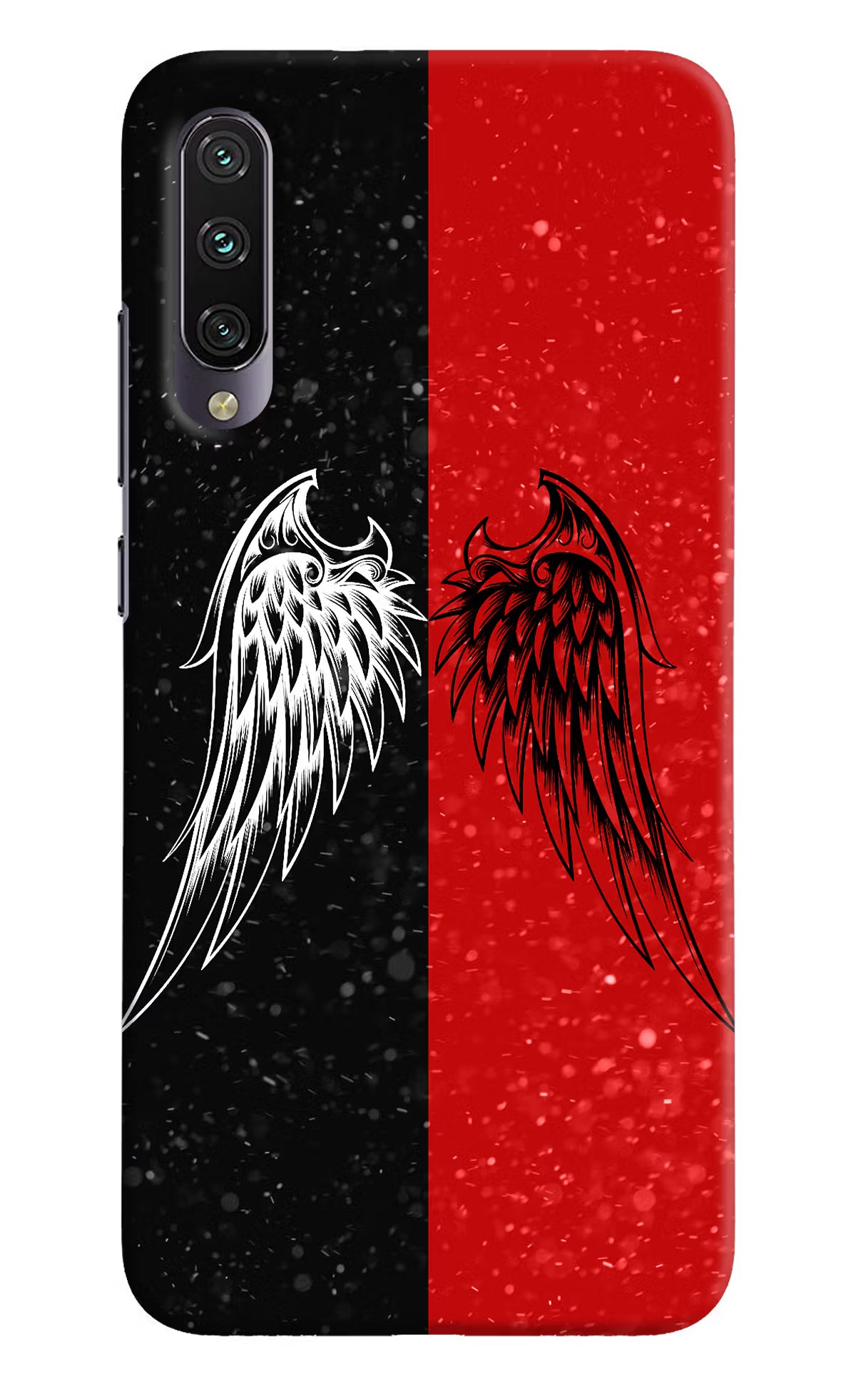 Wings Mi A3 Hard Case Back Cover by Casekaro