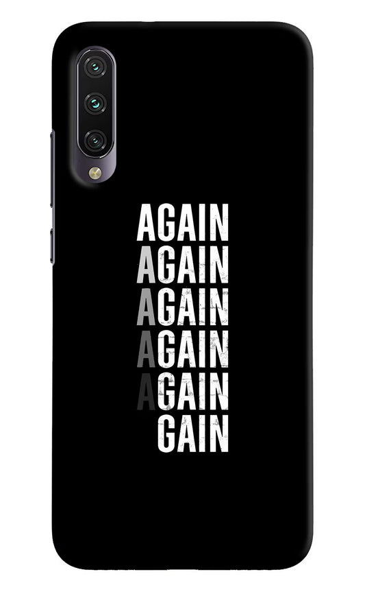 Again Again Gain Mi A3 Hard Case Back Cover by Casekaro
