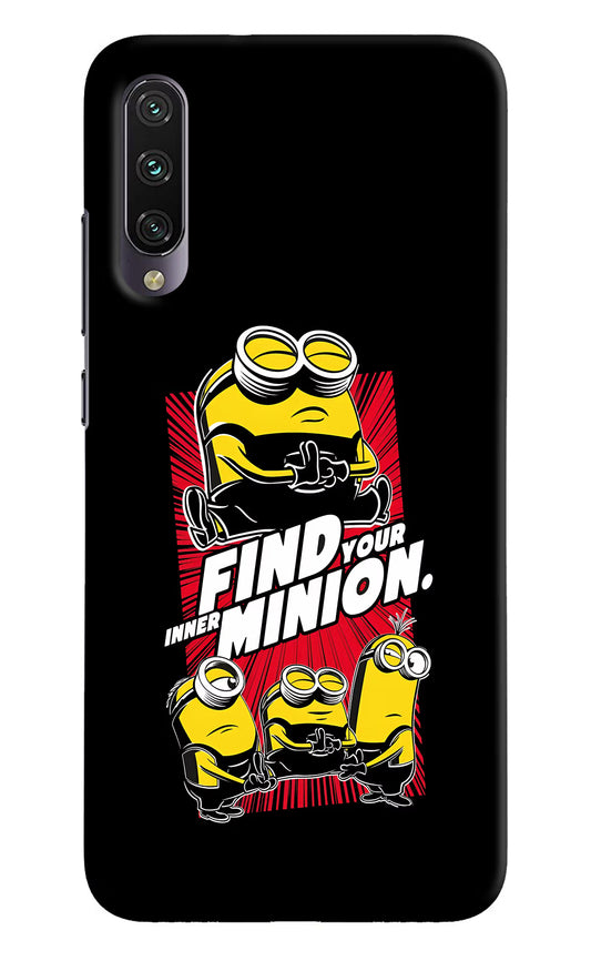 Find your inner Minion Mi A3 Hard Case Back Cover by Casekaro