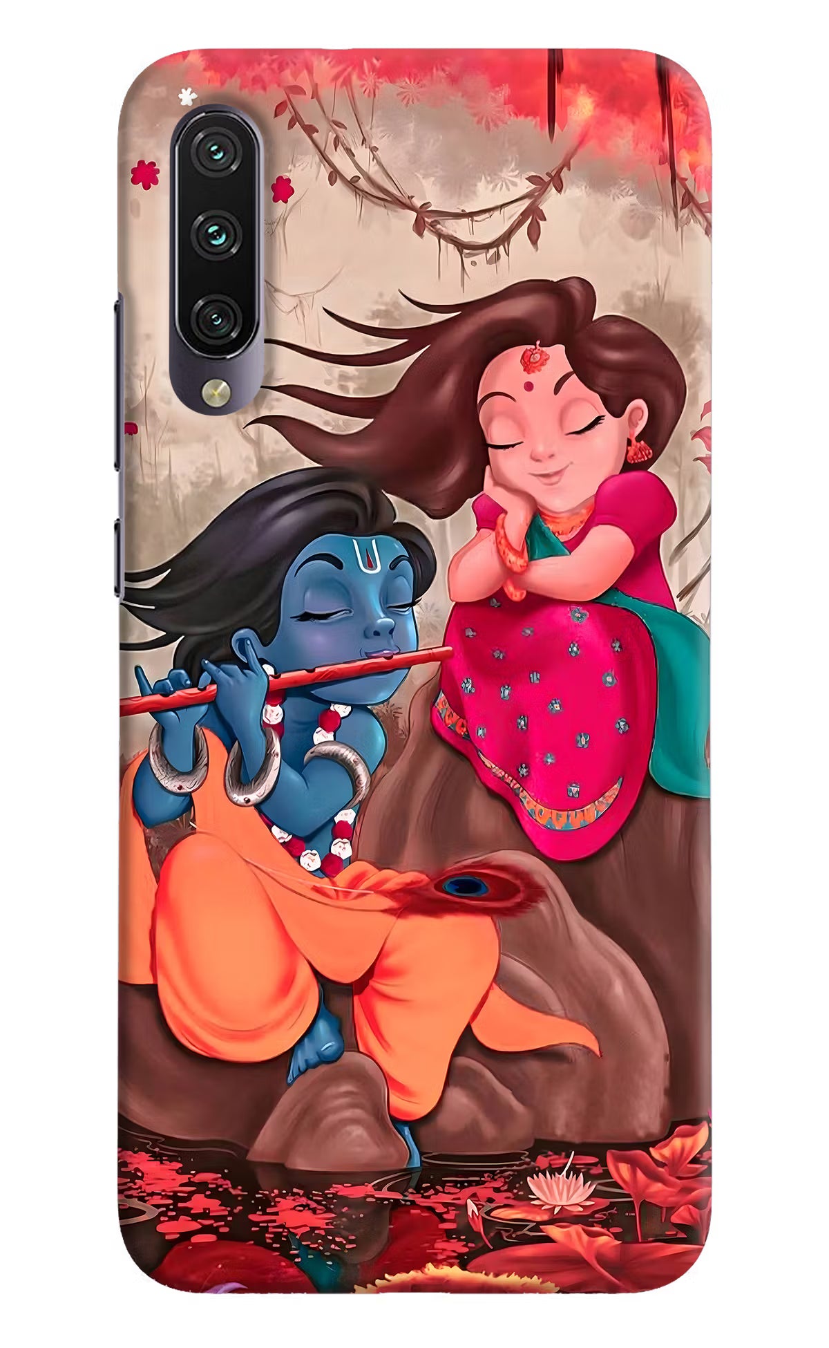 Radhe Krishna Mi A3 Hard Case Back Cover by Casekaro