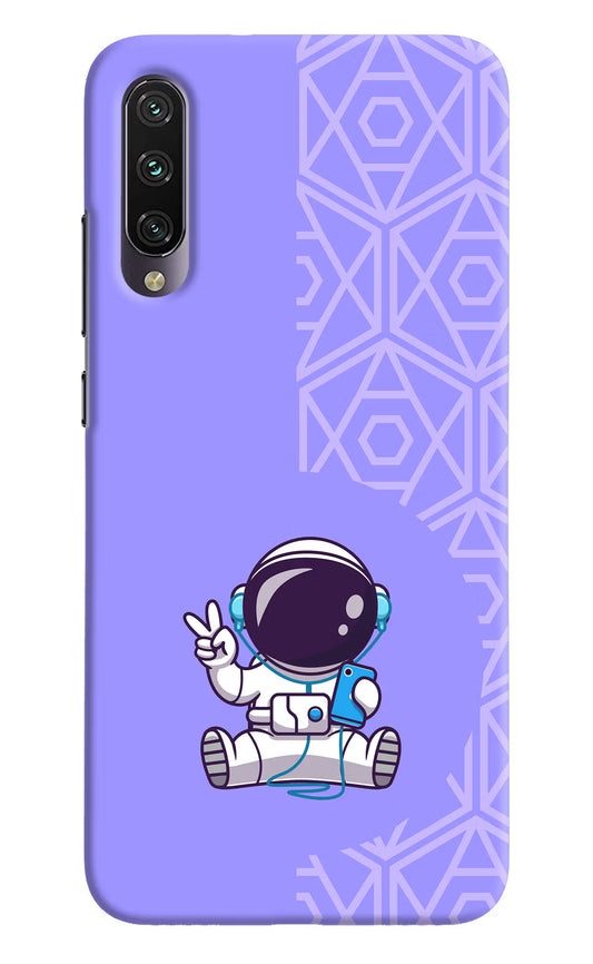 Cute Astronaut Chilling Mi A3 Hard Case Back Cover by Casekaro