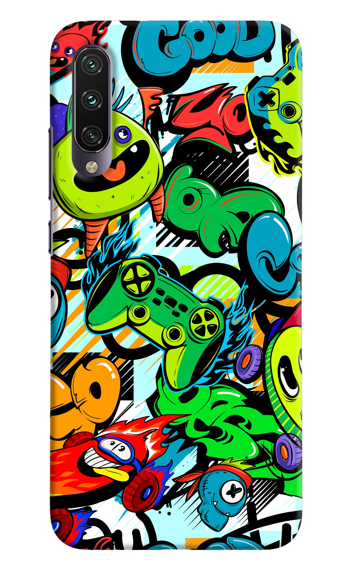 Game Doodle Mi A3 Hard Case Back Cover by Casekaro