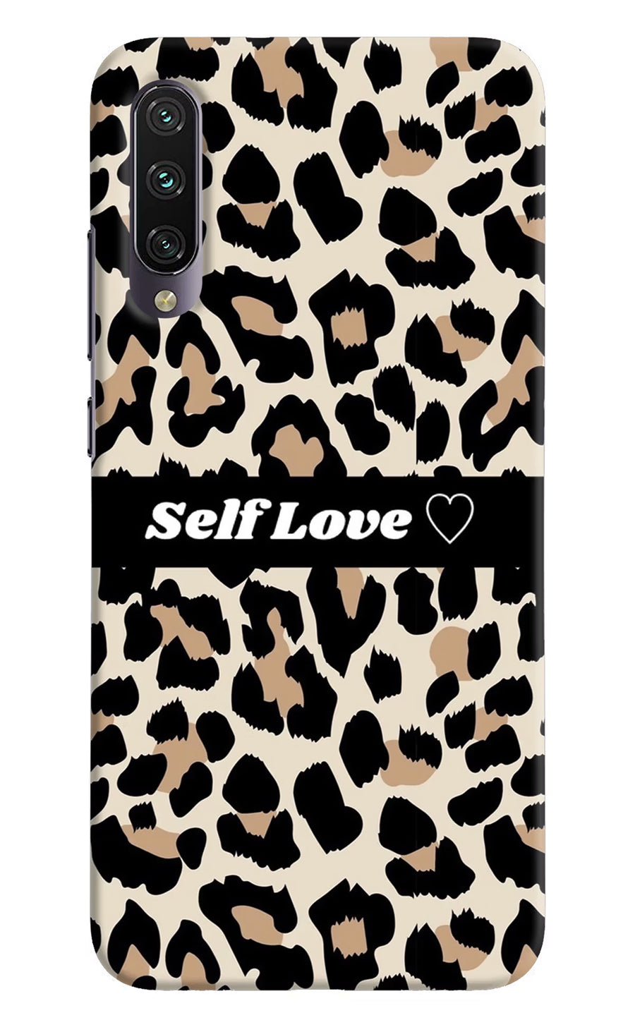 Leopard Print Self Love Mi A3 Back Cover, Hard case