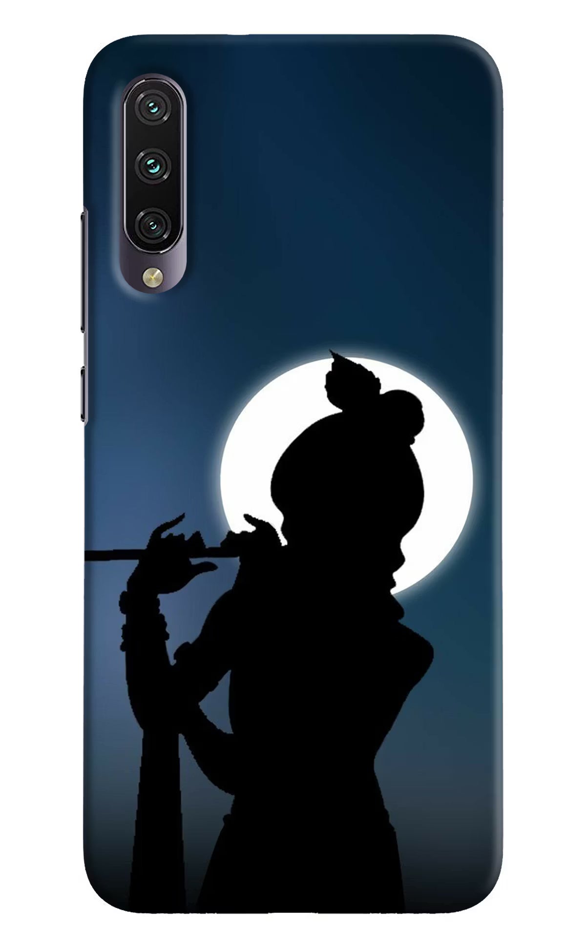 Shri Krishna Silhouette Mi A3 Hard Case Back Cover by Casekaro