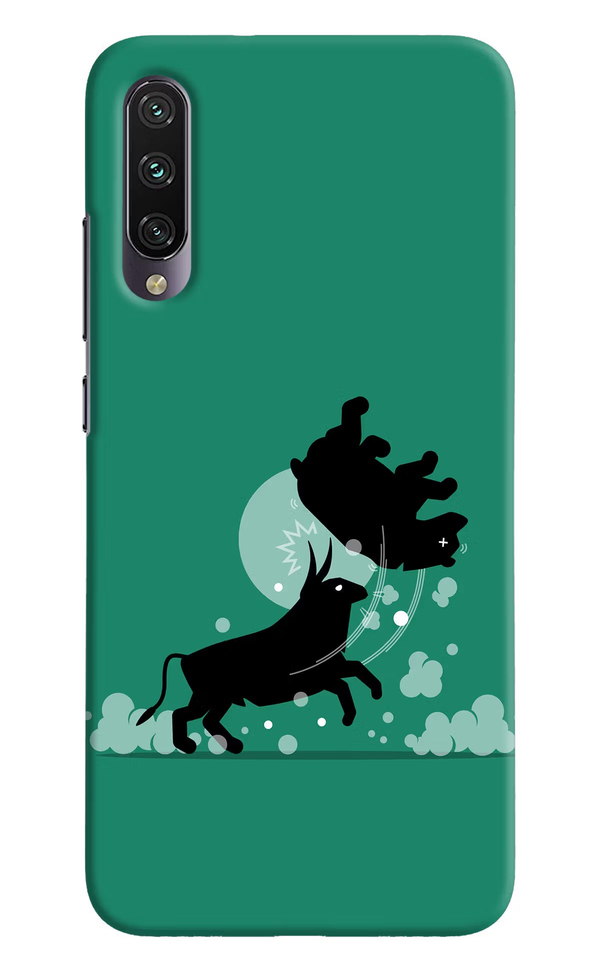 Bull Conqueror Mi A3 Hard Case Back Cover by Casekaro