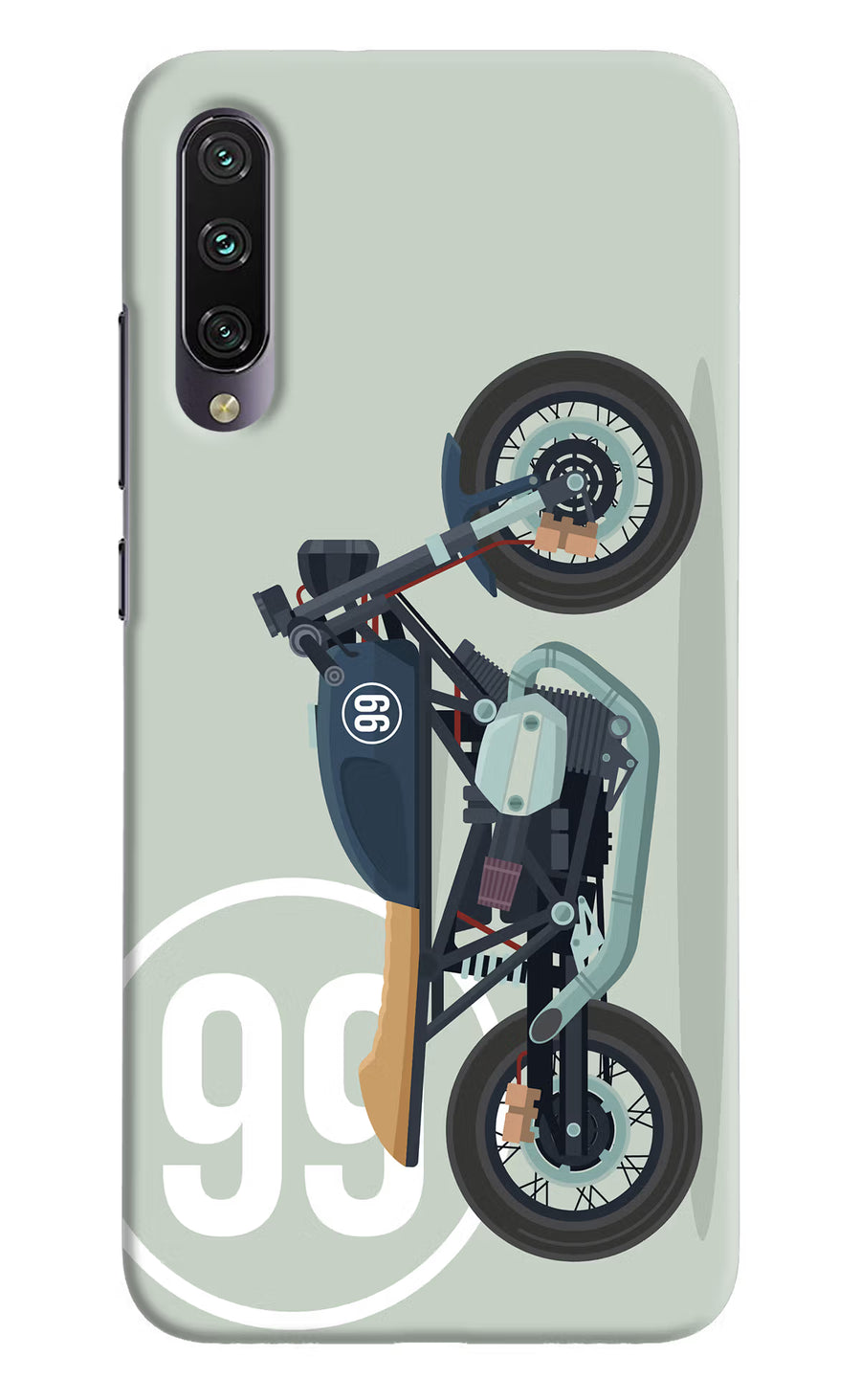 Classic Cafe Racer 99 Mi A3 Back Cover, Hard case