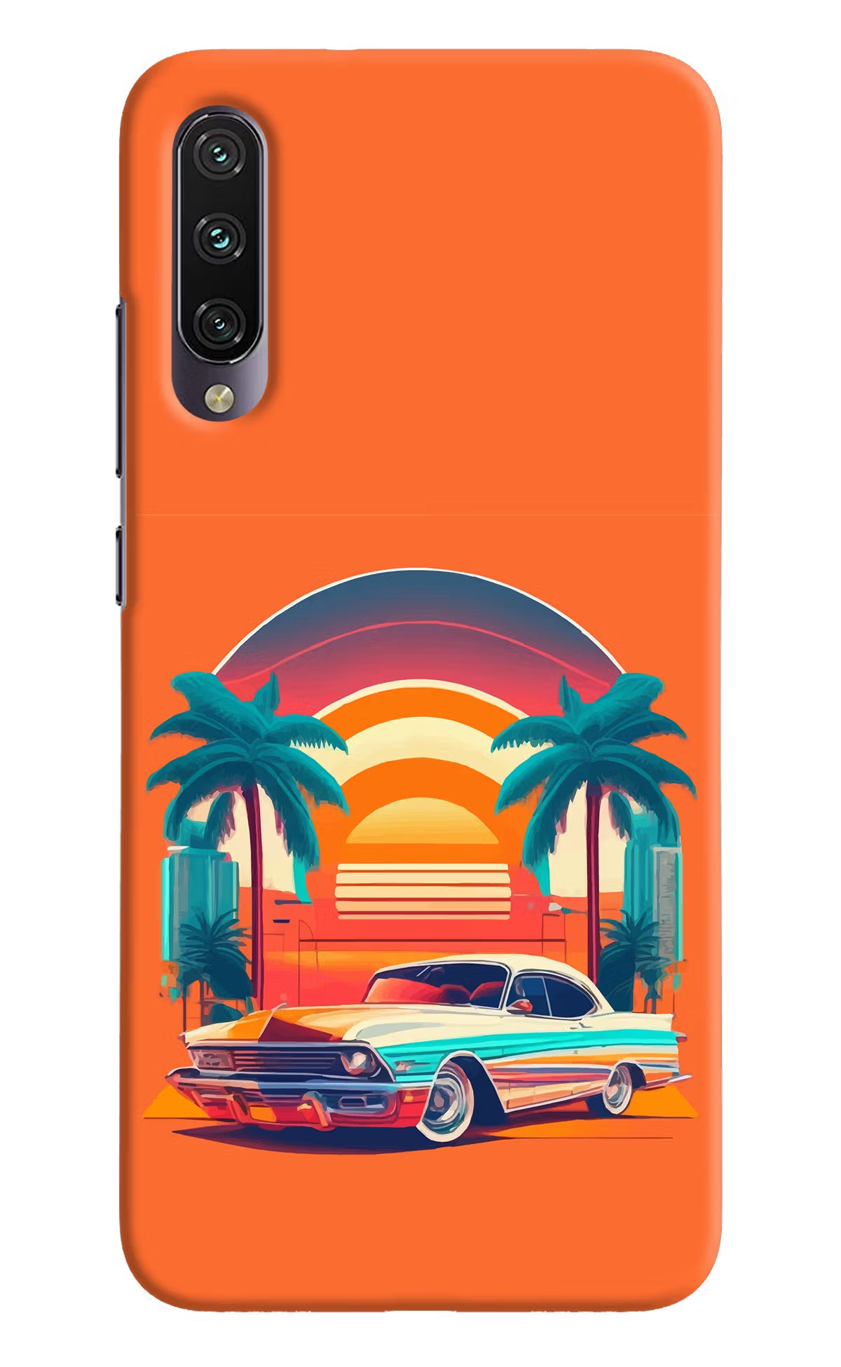 Palm Drive 80s Mi A3 Hard Case Back Cover by Casekaro