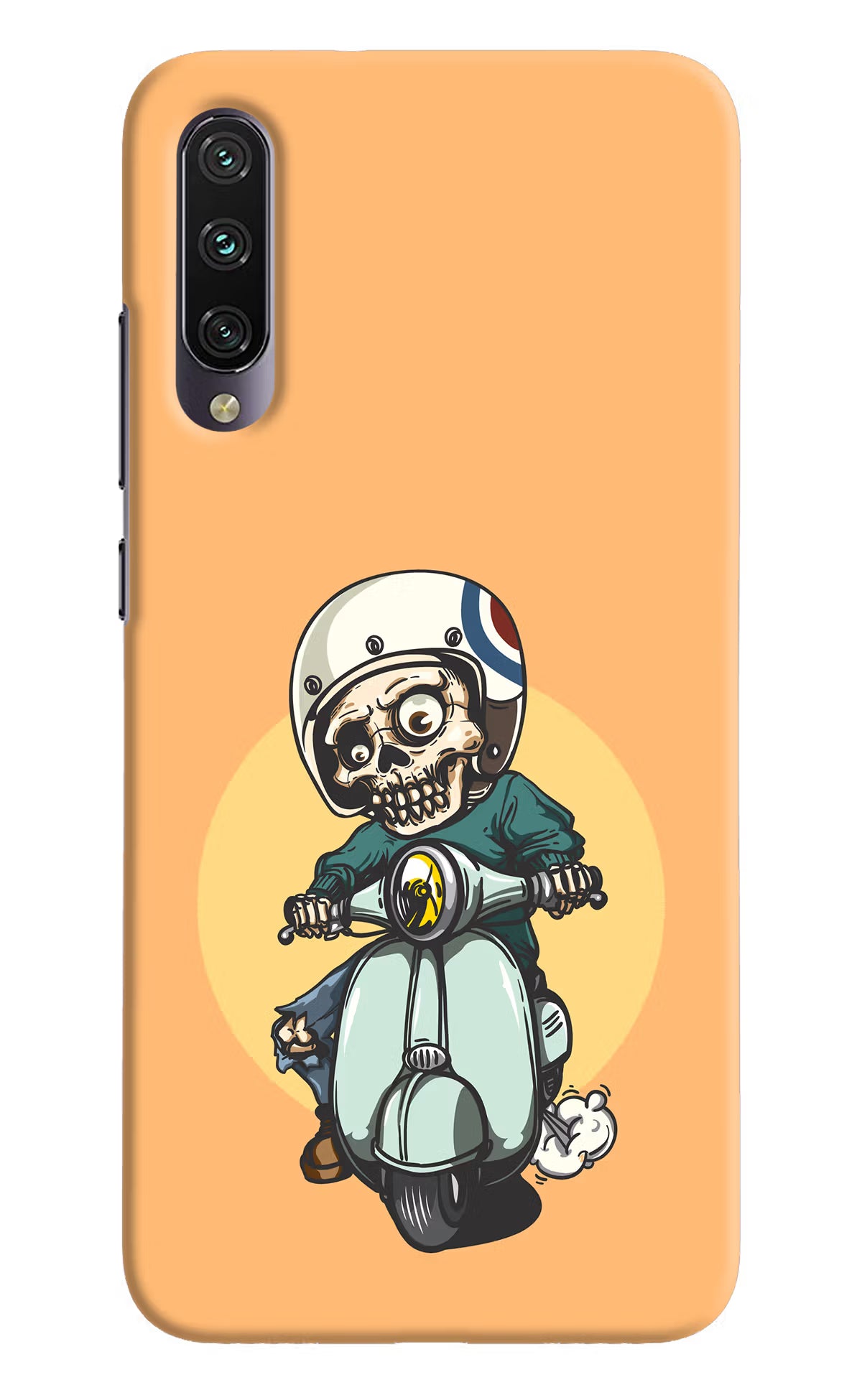 Undead Biker Mi A3 Hard Case Back Cover by Casekaro