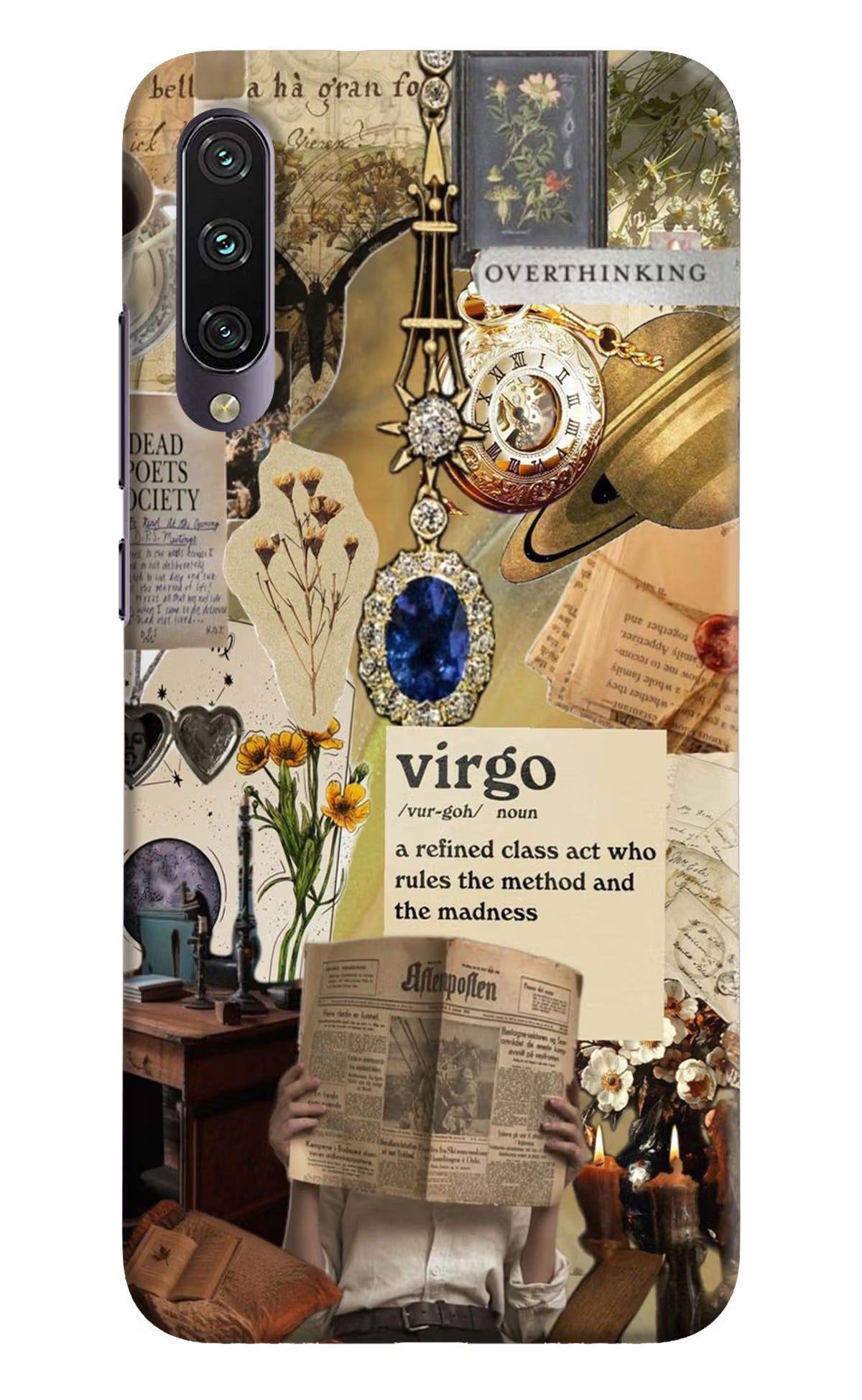 Virgo Zodiac Mi A3 Hard Case Back Cover by Casekaro