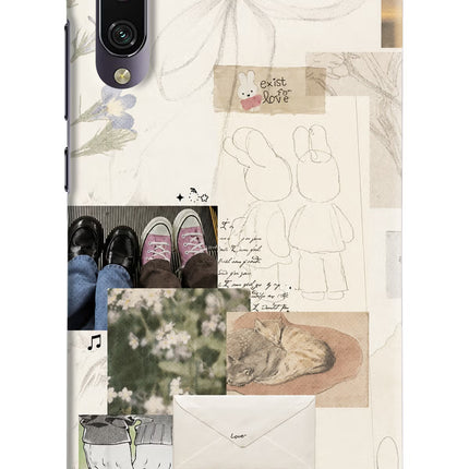 Soft Aesthetic Mi A3 Hard Case Back Cover by Casekaro