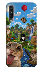 Minecraft Cat Chaos Mi A3 Hard Case Back Cover by Casekaro