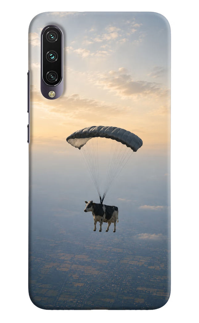 Skydiving Cow Mi A3 Hard Case Back Cover by Casekaro