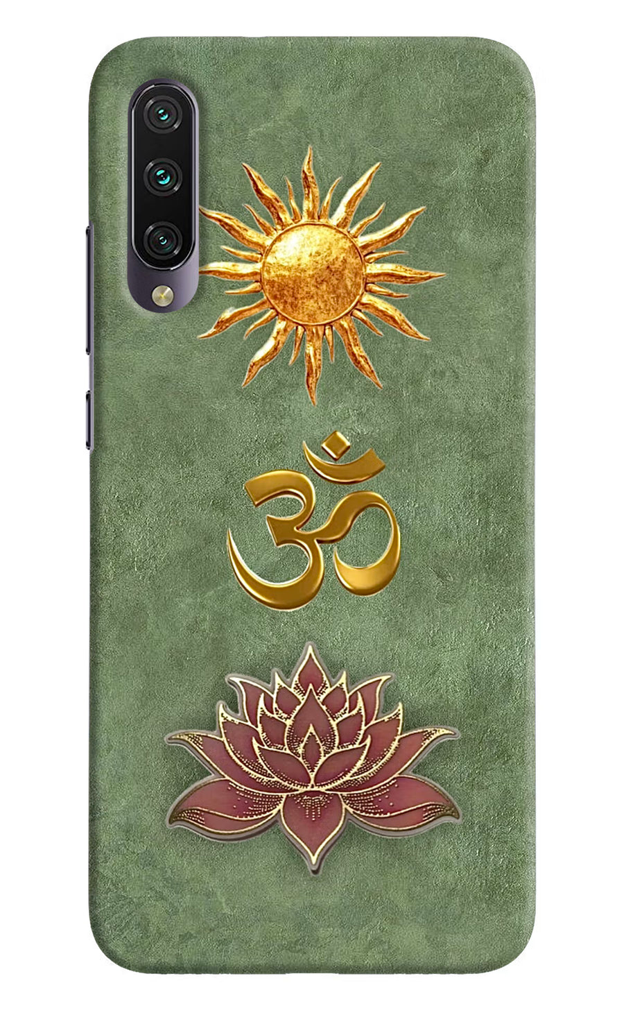 Om & Lotus Mi A3 Back Cover, Hard case