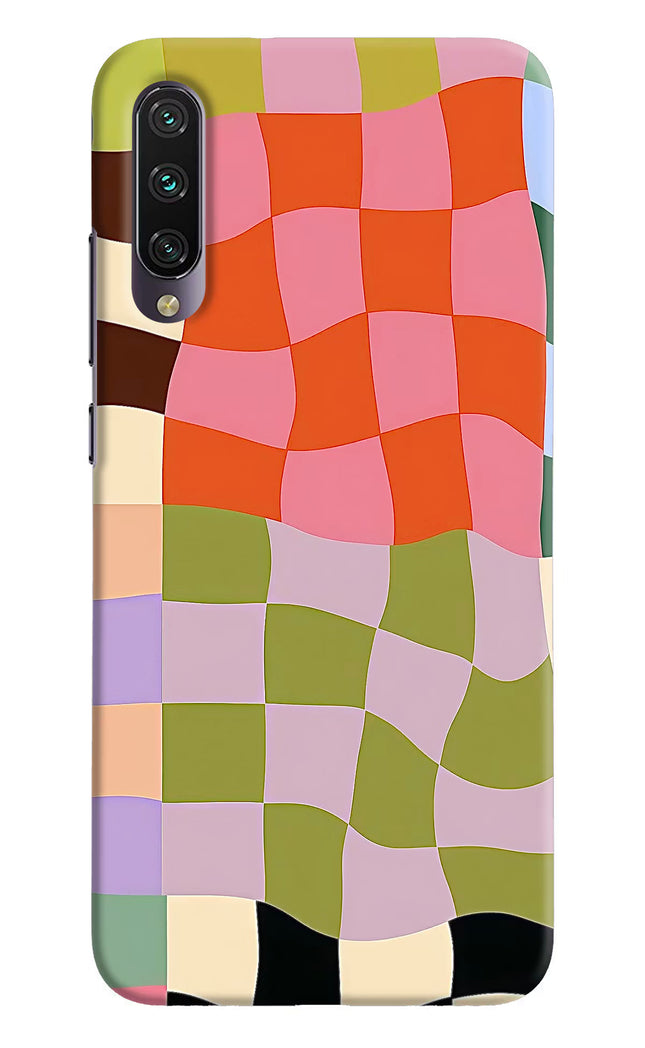 Wavy Grid Mi A3 Hard Case Back Cover by Casekaro