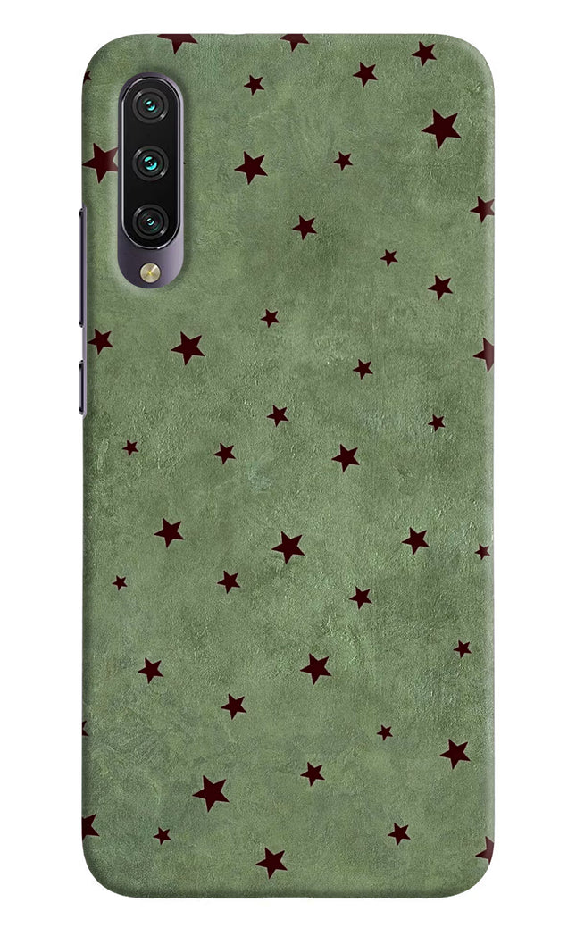 Green Stars Mi A3 Hard Case Back Cover by Casekaro