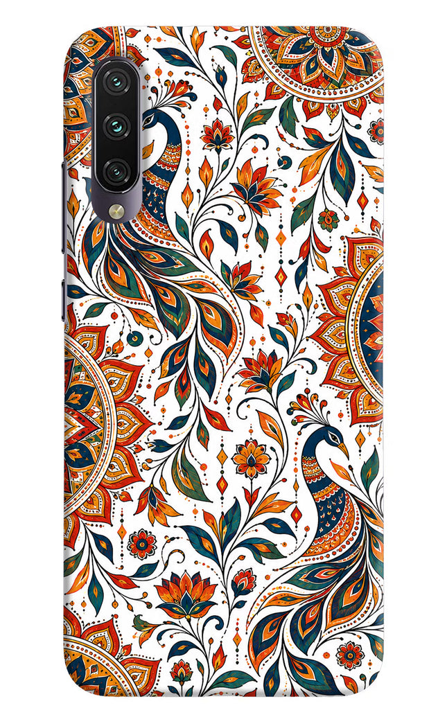 White Mayura Mi A3 Hard Case Back Cover by Casekaro