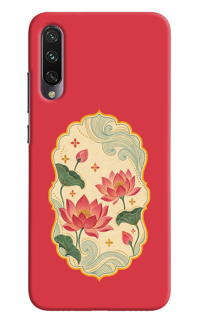 Pink Lotus Mi A3 Hard Case Back Cover by Casekaro