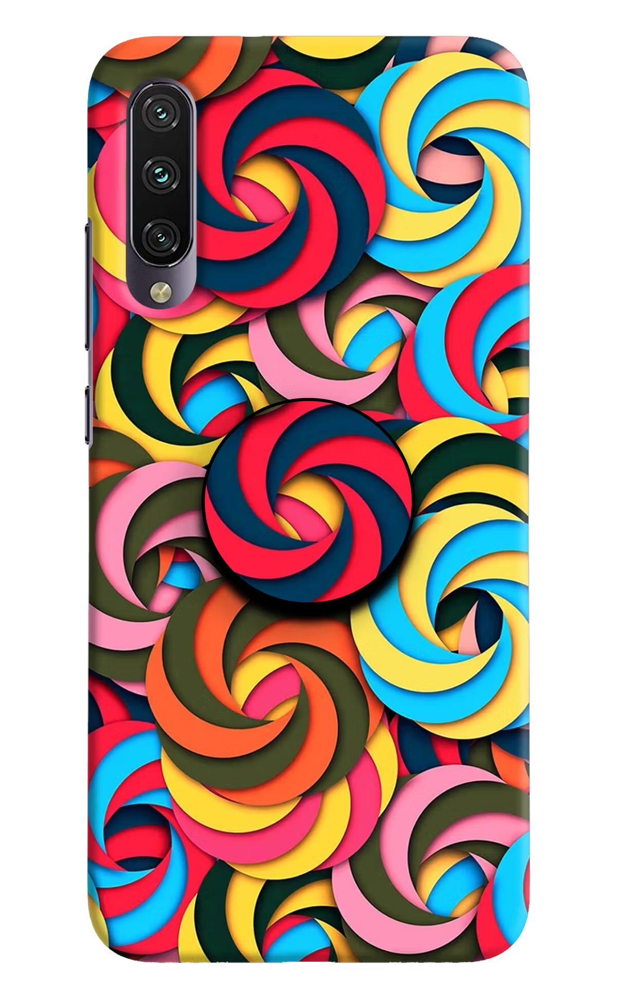 Spiral Pattern Mi A3 Pop Case by Casekaro