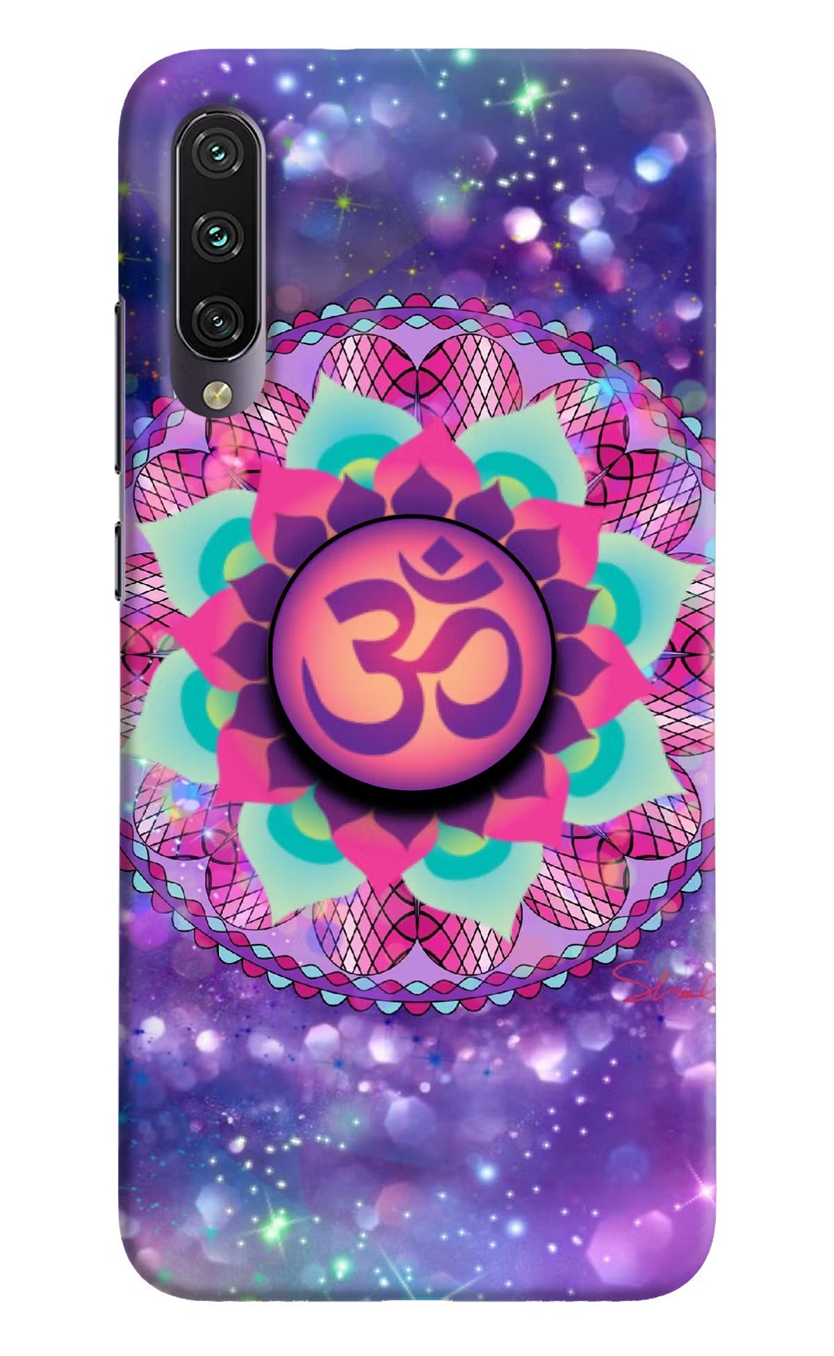 Om Purple Mi A3 Pop Case by Casekaro